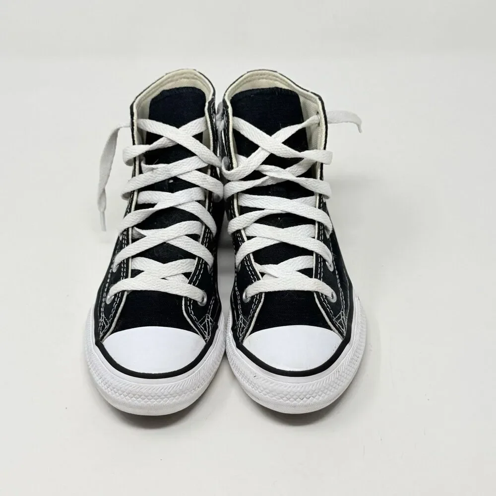 Converse Chuck Taylor All Star High Shoes Kids Size 1 Black Canvas School